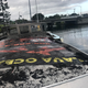 Debris on the boat.